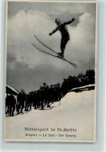 St. Moritz Ski - Der Sprung AK Ski 1926