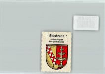91560 W8807 Heilsbronn - Vignette Wappen Kaffee Hag ca 1920-1940