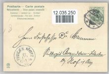 Ostern - Landschaft, Kätzchenzweige Mailick, A. 1905 Prägedruck