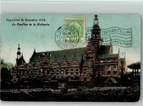 Brüssel Exposition 1910 - Pavillon de la Hollande AK Ausstellung