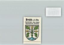 06909 O4606 Pretzsch (Elbe) - Vignette Wappen Kaffee Hag ca 1920-1940