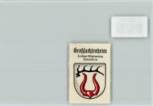 74343 W7123 Großsachsenheim - Vignette Wappen Kaffee Hag ca 1920-1940