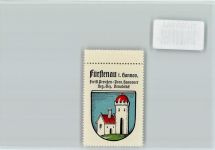 49584 W4557 Fürstenau b Bramsche, Hase - Vignette Wappen Kaffee Hag ca 1920-1940