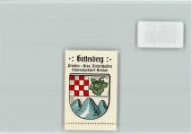 Gottesberg Boguszow Vignette Wappen Kaffee Hag ca 1920-1940 Vignette