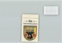 19386 O2860 Lübz - Vignette Wappen Kaffee Hag ca 1920-1940