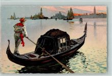 30100 Venezia Künstlerkarte La Gondola