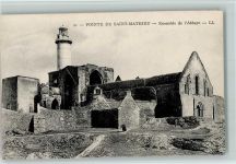 Pointe de Saint-Mathieu - Ensemble de L`Abbe ca 1916 AK Leuchtturm