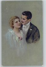 K 1463 - Wenn ich in deine Augen seh - Liebe Poesie Borrmeister, R. Künstlerkarte