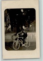 Radfahrkünstler ca 1930 AK Fahrrad