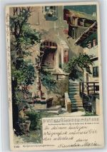 Nr. 7160 Liederkarte Litho 1901 AK Guggenberger, T. Künstlerkarte