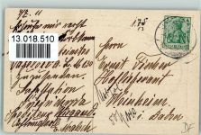 98599 O6083 Brotterode Prägedruck Pension Grenzwiese - Kleiner Inselberg 1911 AK