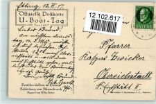 U Boot Tag 1917 - sign Stöwer - Waffen Stöwer, W.