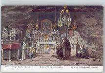 Todesangst-Grotte in Jerusalem - Serie 783 Palästina Nr. 46 AK Perlberg, F.