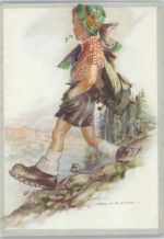 Serie 1004-4 - schöne AK - Junge als Bergsteiger Bergsteiger