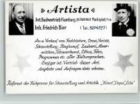 Artista - An- und Verkauf von Fachbüchern aus Zirkus und Variete Artist