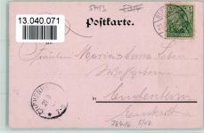 56170 W5413 Bendorf , Rhein 1901 - Teilansicht AK