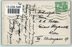 Karte Nr. 476 Frohe Ostern - Rassel Spielzeug Schulverein Künstlerkarte