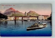38066 Riva del Garda 1913 - Lago di Garda , Raddampfer AK