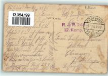 Wilna Vilnius 1915 - Bahnhof - fleckig
