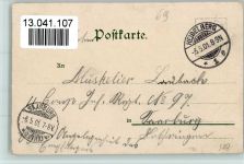 69115 W6900 Heidelberg , Neckar Lithographie Gruss aus - Stadtansicht, das grosse Weinfass, AK