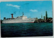 TS Hamburg im Hamburger Hafen 1973 AK Dampfer Hamburg