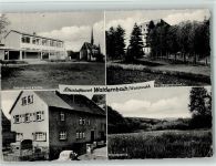 35794 W6296 Waldernbach - Schule mit Kirche Hildegardishof Waldpartie Wohnhaus 4-Bildaufnahme
