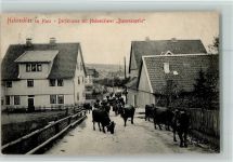 38640 W3380 Hahnenklee 1906 - Dorfstraße mit Hahnenkleeer "Damenkapelle"°