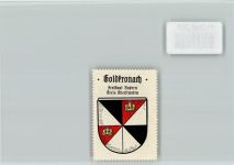 95497 W8581 Goldkronach - Vignette Wappen Kaffee Hag ca 1920-1940