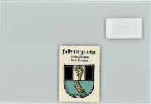 W8591 Falkenberg , Oberpf Vignette Wappen Kaffee Hag ca 1920-1940 Vignette