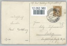Neujahr - Zwerg mit Sektflaschen im Korb Zwerg 1928