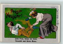 Humor - Ehefrau mit einem Spazierstock - Strafe Arschversohlen 1921
