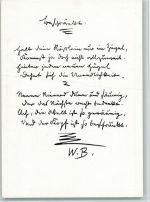 Zu guter Letzt - Faksimilie Handschrift Busch Wilhelm