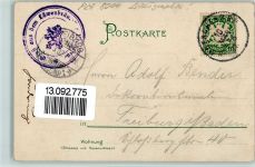 W8000 München Gruss aus - AK Löwenbräukeller 1902 Lithographie