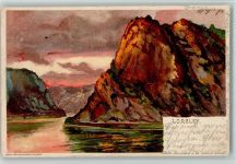 Verlag Edm. Königs Künstlerkarte Nr. 59 - Loreley Loreley Lithographie