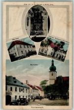 95692 W8591 Konnersreuth , Oberpf - Pfarrhaus Therese Neumanns Wohnhaus Marktplatz Altar der kl. hl. Therese v. Kinde Jesu