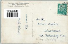 91608 W8801 Steinach a Wald 1951 Gebrauchsspuren Mehrfachbilder - Bäckerei Haag , kleine Löcher