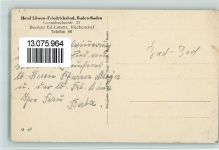 76530 W7570 Baden-Baden - Hotel Löwen-Friedrichsbad , gute Erhaltung AK