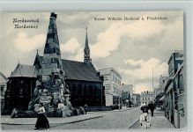 26548 W2982 Norderney - Kaiser Wilhelm Denkmal und Friedrichstrasse