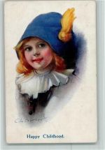 Happy Childhood AK Verlag Carlton Series 653 AK Barber, C.