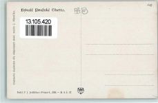 Cikansak ulica - Byvale Prazske Ghetto AK Judaika Künstlerkarte