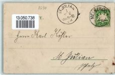 95326 W8650 Kulmbach 1908 Lithographie Plassenburg