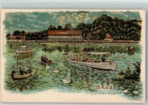90402 W8500 Nürnberg Lithographie Dutzendteich