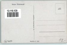 Driesen Verlag Nr. 3403 - Große Kanone wird geschoben AK Unsere Wehrmacht Waffe WK II