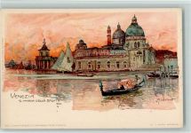 Venezia S. Maria della Saluta sign. M. Wielandt Wielandt, M. Lithographie