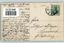 W5100 Aachen Rathaus Prägedruck Holzrahmen 1914 Gebrauchsspuren