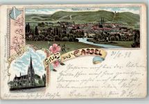 34117 W3500 Kassel , Hess 1898 Lithographie Grus aus - Panorama