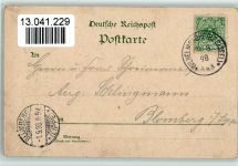 34117 W3500 Kassel , Hess 1898 Lithographie Grus aus - Panorama