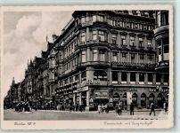 W1000 Berlin Mitte Friedrichstraße - Hakenkrfeuzfahnen AK Stadt mit Hakenkreuz 1943