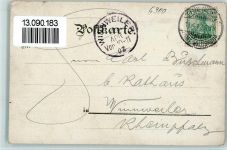 69115 W6900 Heidelberg , Neckar 1902 Gebrauchsspuren Gruss aus - Litho - Kunstanstalt Harff Nr. 662 AK