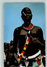 Danseuse Sara - Tschad 1970 AK Afrikan. Volkstyp